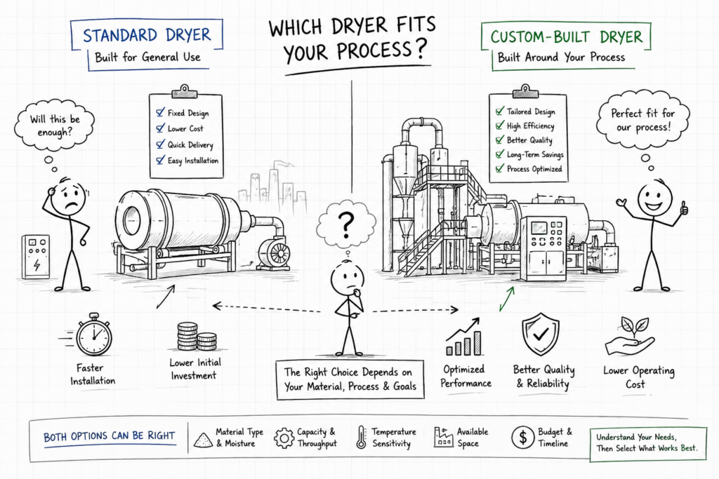 Standard dryer or Custom dryer 2